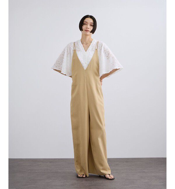 SALON adam et rope'「【WEB限定】フラワーカットジャガードブラウス」|シャツ・ブラウス|