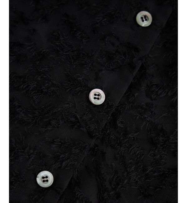 SALON adam et rope'「【WEB限定】フラワーカットジャガードブラウス」|シャツ・ブラウス|