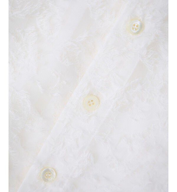 SALON adam et rope'「【WEB限定】フラワーカットジャガードブラウス」|シャツ・ブラウス|