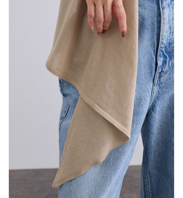 SALON adam et rope'「【WEB限定】ストール付きマルチWAYノースリニット」|ニット・セーター|