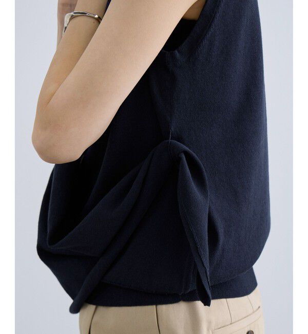 SALON adam et rope'「【WEB限定】ストール付きマルチWAYノースリニット」|ニット・セーター|