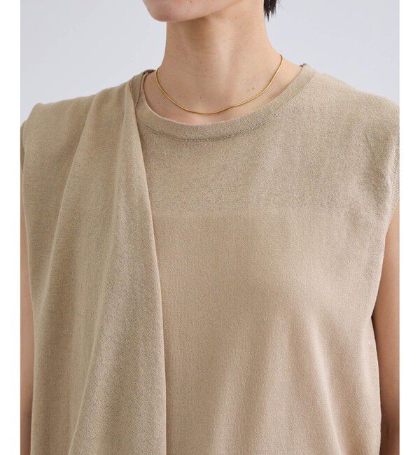 SALON adam et rope'「【WEB限定】ストール付きマルチWAYノースリニット」|ニット・セーター|