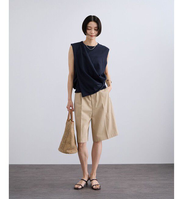 SALON adam et rope'「【WEB限定】ストール付きマルチWAYノースリニット」|ニット・セーター|