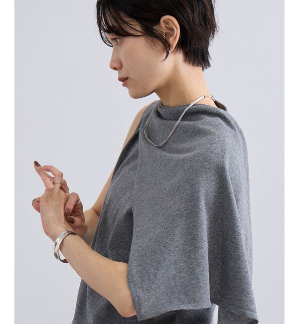 SALON adam et rope'「【WEB限定】ストール付きマルチWAYノースリニット」|ニット・セーター|
