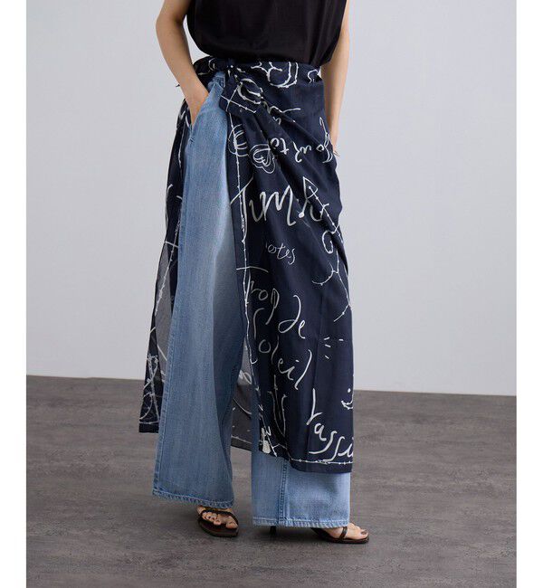 SALON adam et rope'「グラフィティプリントビッグスカーフ」|バンダナ・スカーフ|