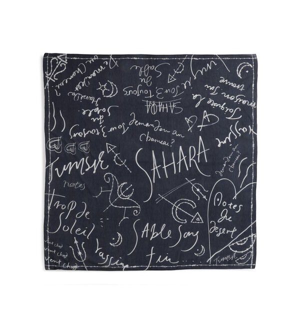 SALON adam et rope'「グラフィティプリントビッグスカーフ」|バンダナ・スカーフ|