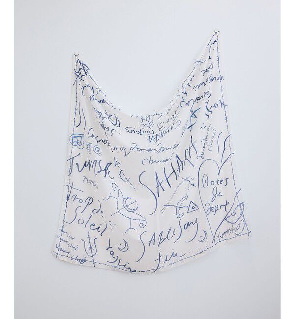 SALON adam et rope'「グラフィティプリントビッグスカーフ」|バンダナ・スカーフ|