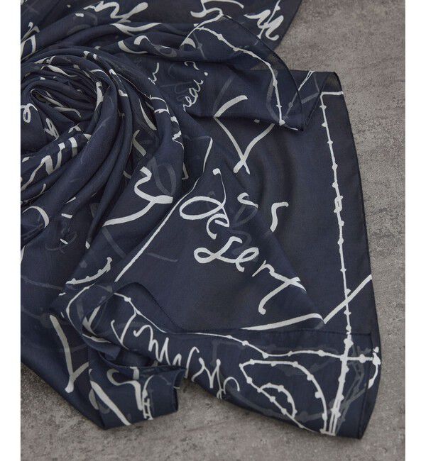 SALON adam et rope'「グラフィティプリントビッグスカーフ」|バンダナ・スカーフ|