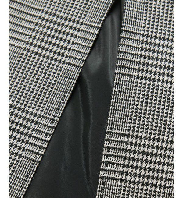 ROPE「[美人スカート]ウールレーヨンポケット付きタイトスカート(ヘリンボーン/グレンチェック)/セットアップ対応」|スカート|