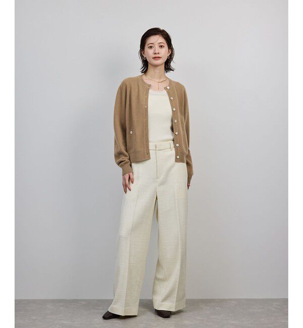 ROPE「【一部WEB限定】ウールカシミヤ ブレンドニットカーディガン/イージーケア」|カーディガン|