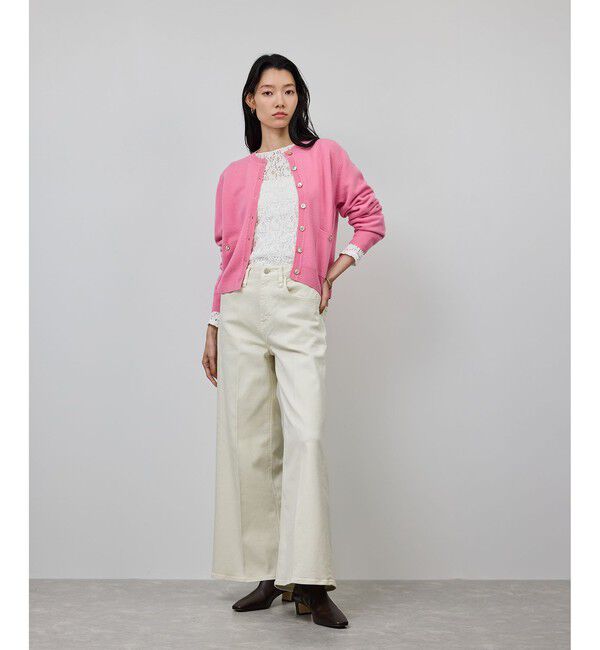 ROPE「【一部WEB限定】ウールカシミヤ ブレンドニットカーディガン/イージーケア」|カーディガン|