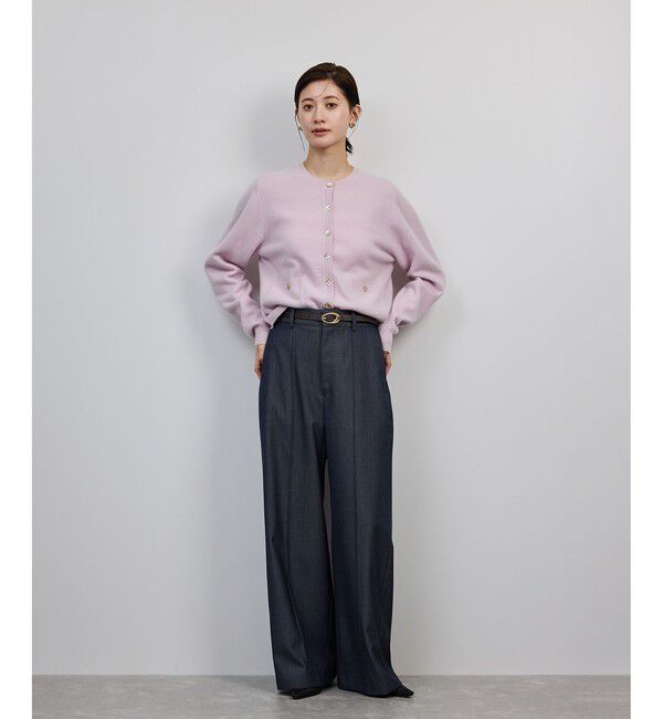 ROPE「【一部WEB限定】ウールカシミヤ ブレンドニットカーディガン/イージーケア」|カーディガン|