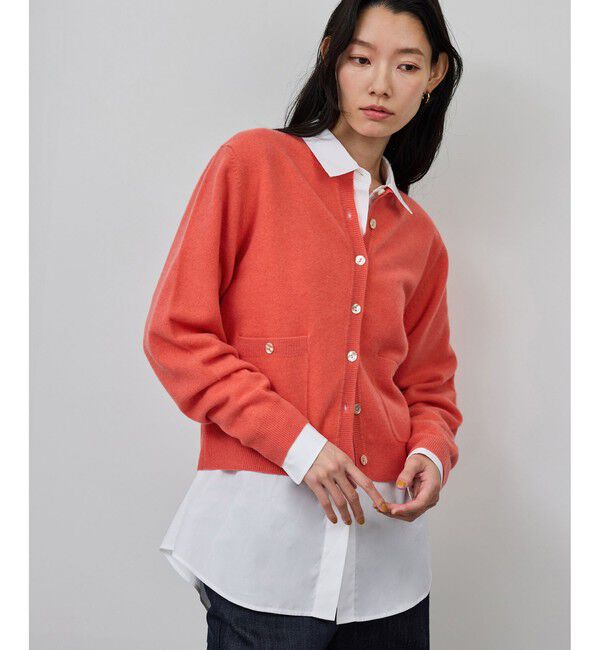 ROPE「【一部WEB限定】ウールカシミヤ ブレンドニットカーディガン/イージーケア」|カーディガン|