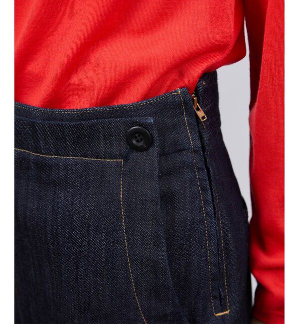 ROPE「ストレッチデニム セーラーパンツ/イージーケア」|デニム|