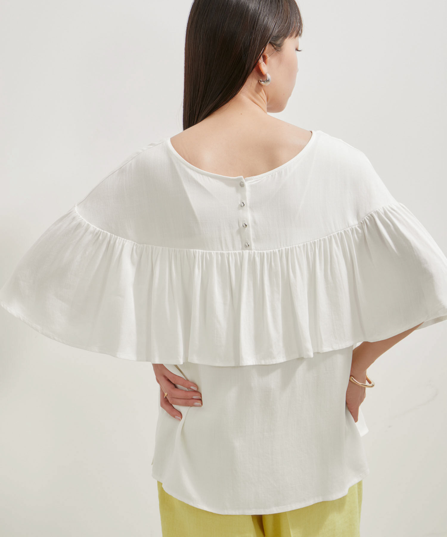 VIS「【前後2WAY】ラッフルブラウス」|シャツ・ブラウス|