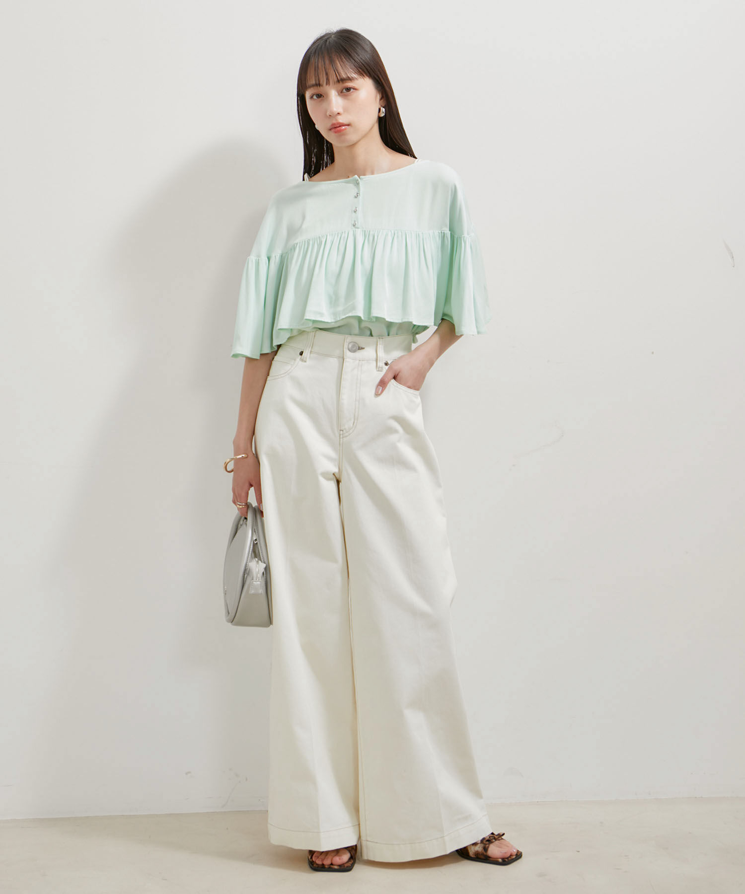 VIS「【前後2WAY】ラッフルブラウス」|シャツ・ブラウス|