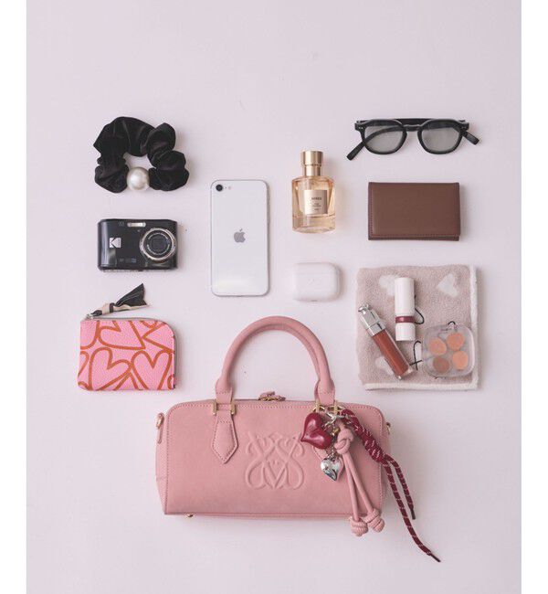 VIS「ロゴスエードミニボストンバッグ/2WAY」|ボストンバッグ|