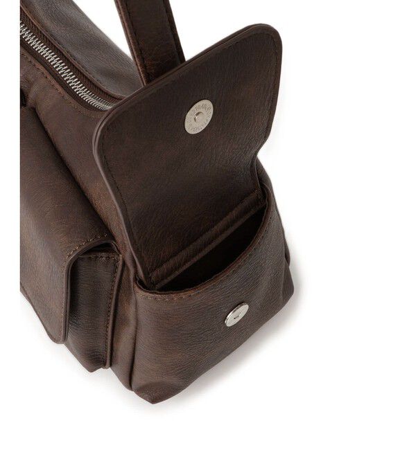 VIS「【2WAY】ビンテージ合皮クアトロポケットショルダーバッグ」|ショルダー・メッセンジャー|