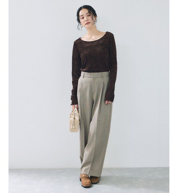 VIS「シアーベロアロングスリーブTシャツ」|Tシャツ・カットソー|