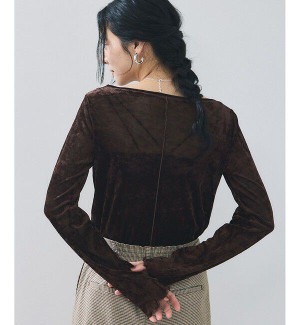 VIS「シアーベロアロングスリーブTシャツ」|Tシャツ・カットソー|