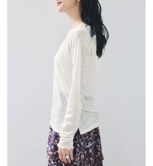 VIS「シアーベロアロングスリーブTシャツ」|Tシャツ・カットソー|