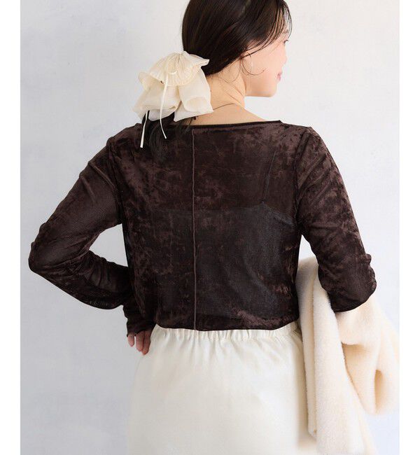 VIS「シアーベロアロングスリーブTシャツ」|Tシャツ・カットソー|