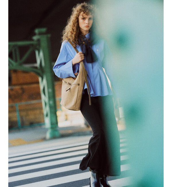 VIS「【POLOBCS】VIS別注ウエストタックフレアシャツ」|シャツ・ブラウス|