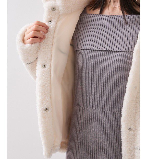 VIS「ジャガードボアブルゾン」|ブルゾン・スタジャン|