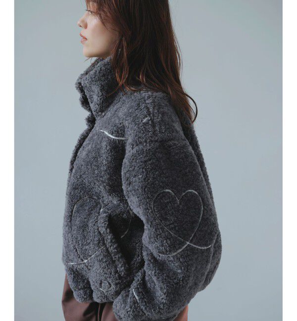 VIS「ジャガードボアブルゾン」|ブルゾン・スタジャン|