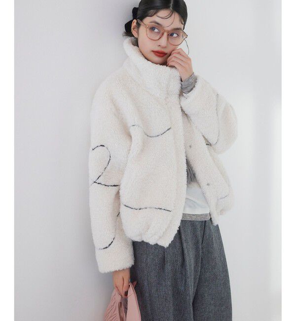 VIS「ジャガードボアブルゾン」|ブルゾン・スタジャン|