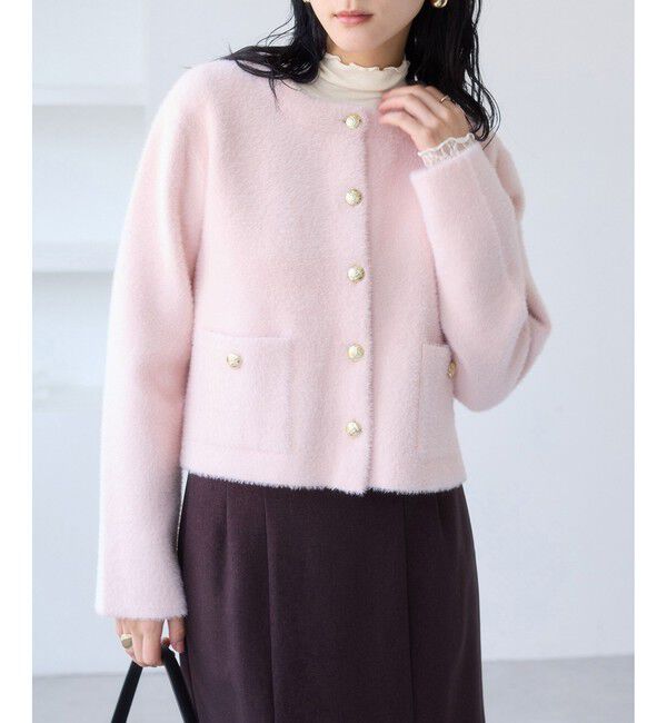 VIS「袖クシュクシュハイネックテレコインナープルオーバー/静電気防止・イージーケア」|Tシャツ・カットソー|