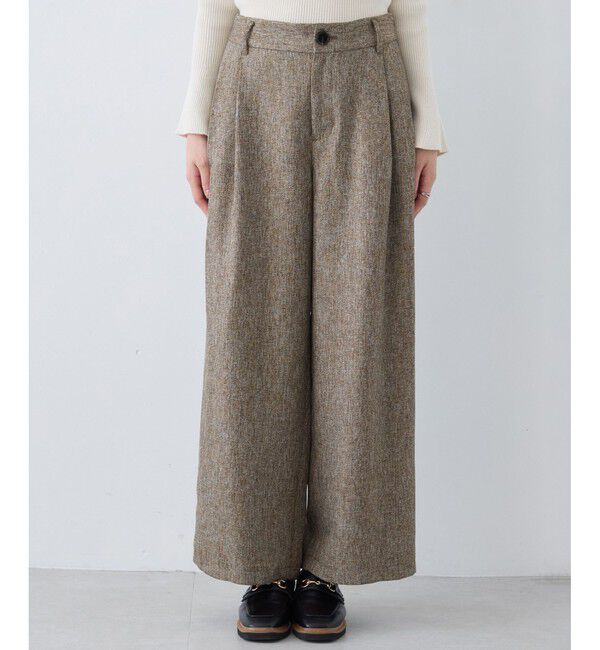 VIS「ツイード2タックワイドパンツ」|チノ|