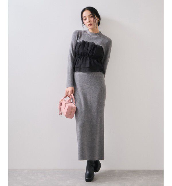 VIS「リブニットスカート/セットアップ対応」|スカート|