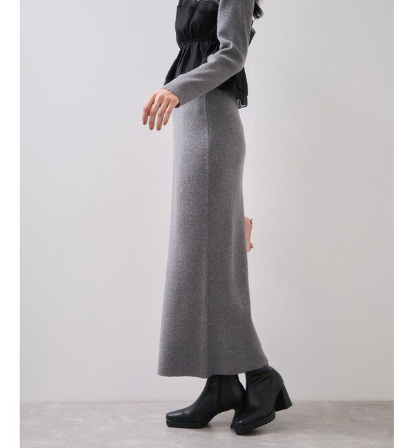 VIS「リブニットスカート/セットアップ対応」|スカート|