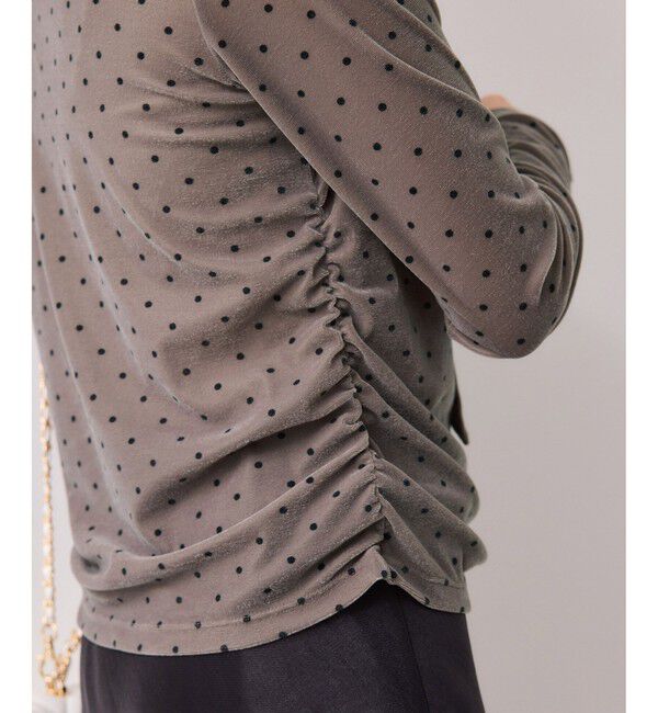 VIS「ベロアボウタイドットカットソー」|Tシャツ・カットソー|