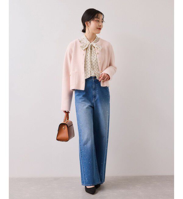 VIS「ベロアボウタイドットカットソー」|Tシャツ・カットソー|