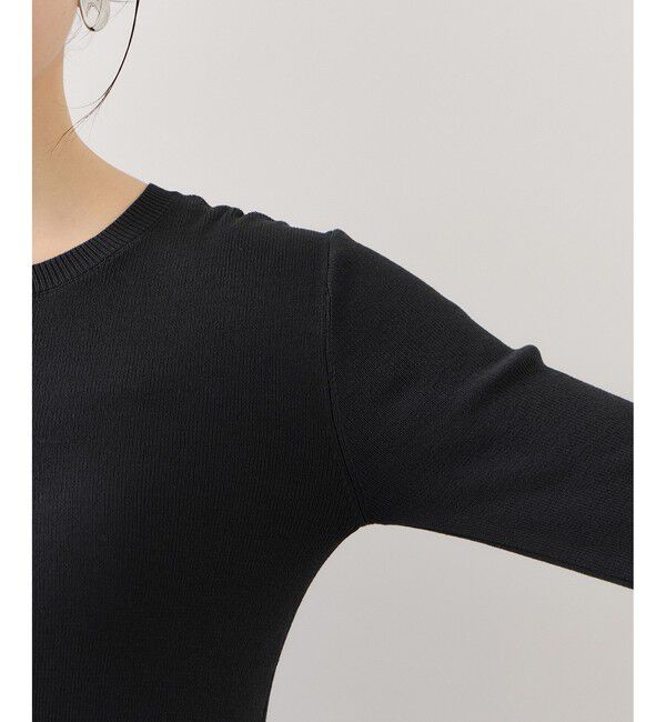 VIS「裾フリルティアードドッキングニット」|ニット・セーター|