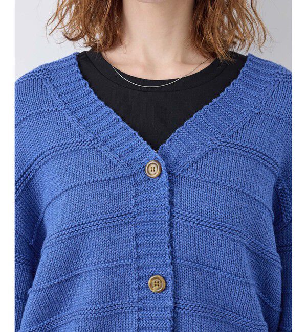 Rope&rsquo;Picnic「ガーターボーダーショート丈カーディガン」|カーディガン|