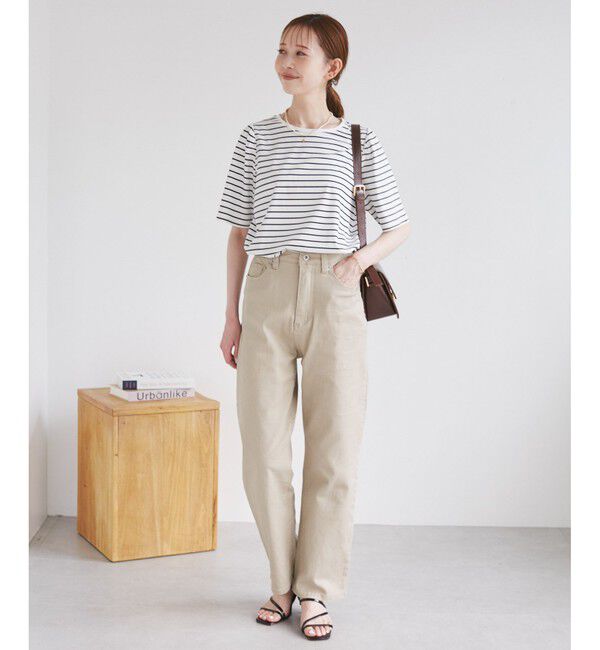 Rope&rsquo;Picnic「【UVカット・接触冷感】70シルケットパフスリーブトップス」|Tシャツ・カットソー|