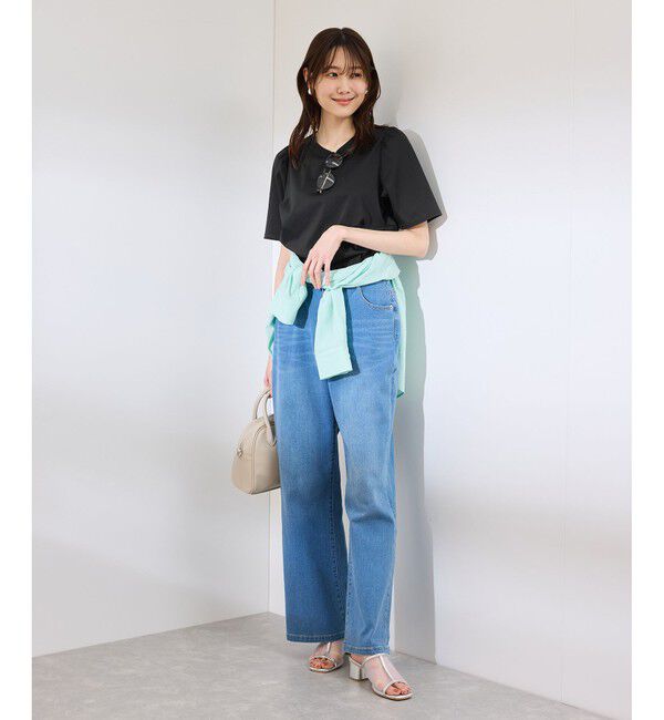 Rope&rsquo;Picnic「【UVカット・接触冷感】70シルケットパフスリーブトップス」|Tシャツ・カットソー|