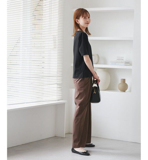 Rope&rsquo;Picnic「【UVカット・接触冷感】70シルケットパフスリーブトップス」|Tシャツ・カットソー|