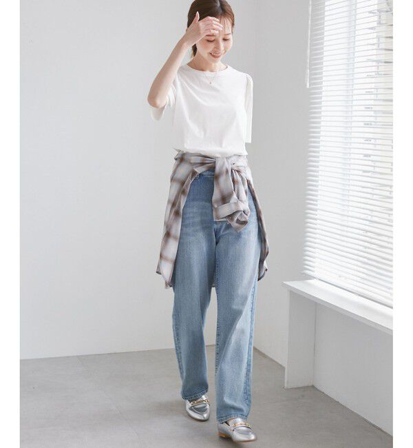 Rope&rsquo;Picnic「【UVカット・接触冷感】70シルケットパフスリーブトップス」|Tシャツ・カットソー|