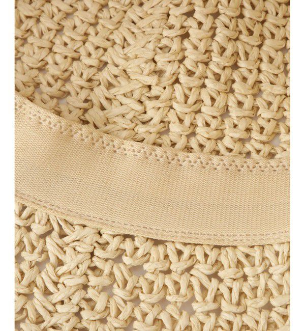 ROPE PICNIC PASSAGE「ライン編みペーパーハット」|ハット|