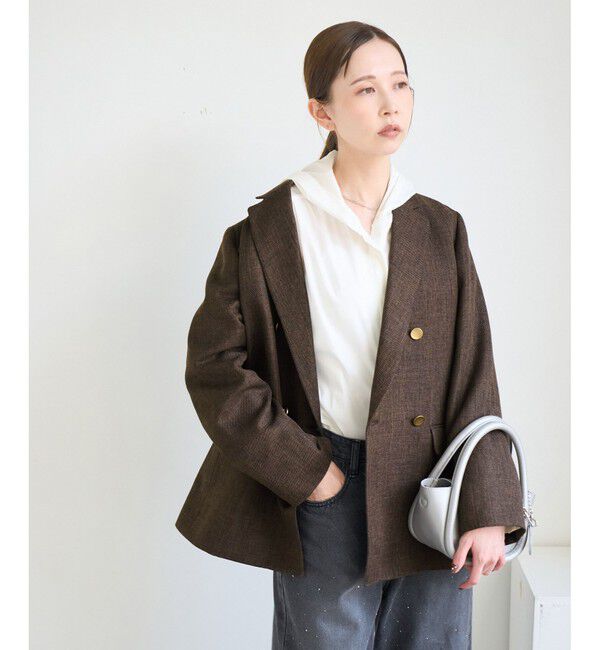 Rope&rsquo;Picnic「スリートーンツイードジャケット/セットアップ対応」|テーラードジャケット|