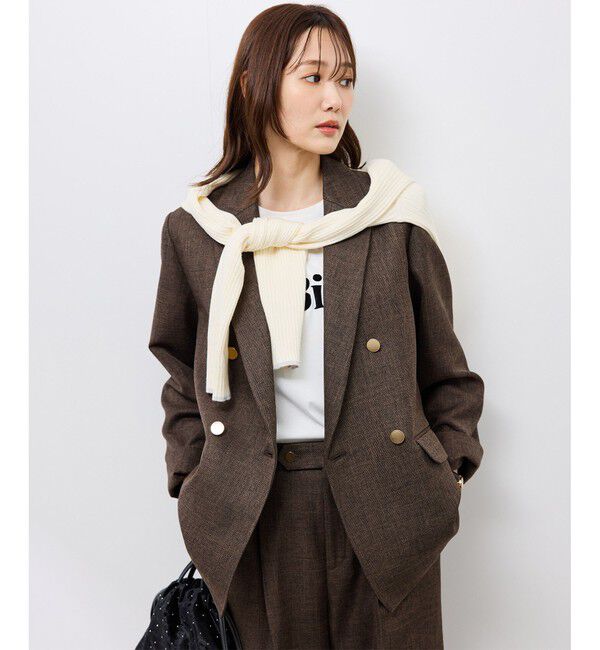 Rope&rsquo;Picnic「スリートーンツイードジャケット/セットアップ対応」|テーラードジャケット|