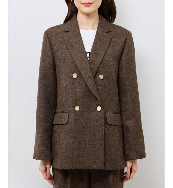 Rope&rsquo;Picnic「スリートーンツイードジャケット/セットアップ対応」|テーラードジャケット|