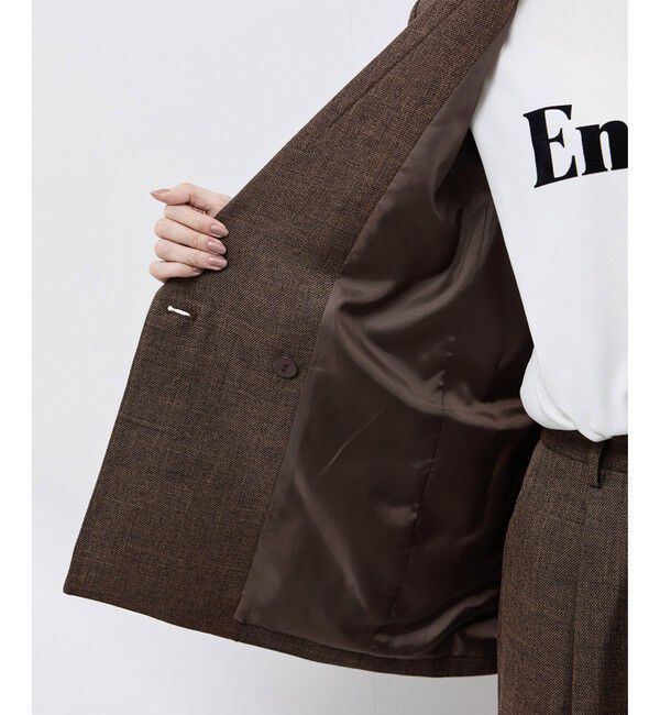 Rope&rsquo;Picnic「スリートーンツイードジャケット/セットアップ対応」|テーラードジャケット|