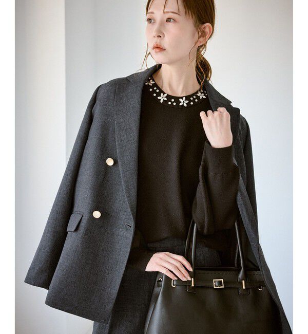 Rope&rsquo;Picnic「スリートーンツイードジャケット/セットアップ対応」|テーラードジャケット|