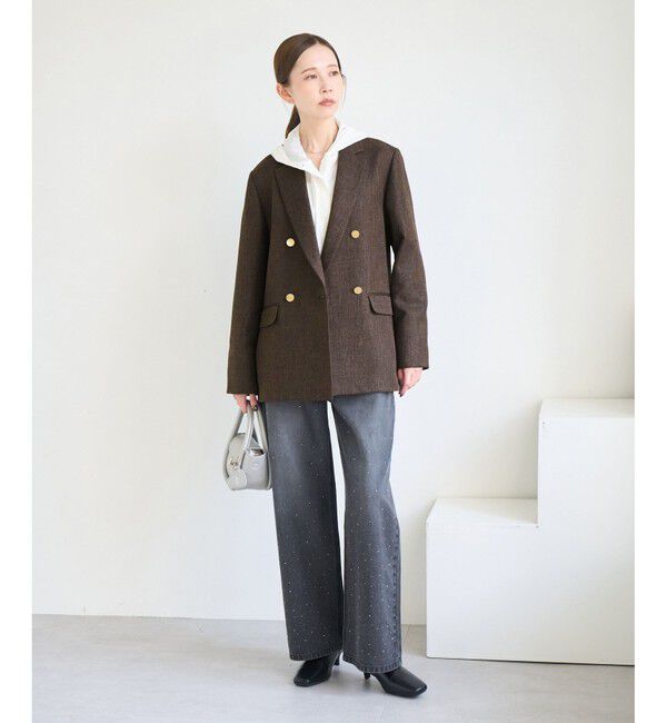 Rope&rsquo;Picnic「スリートーンツイードジャケット/セットアップ対応」|テーラードジャケット|