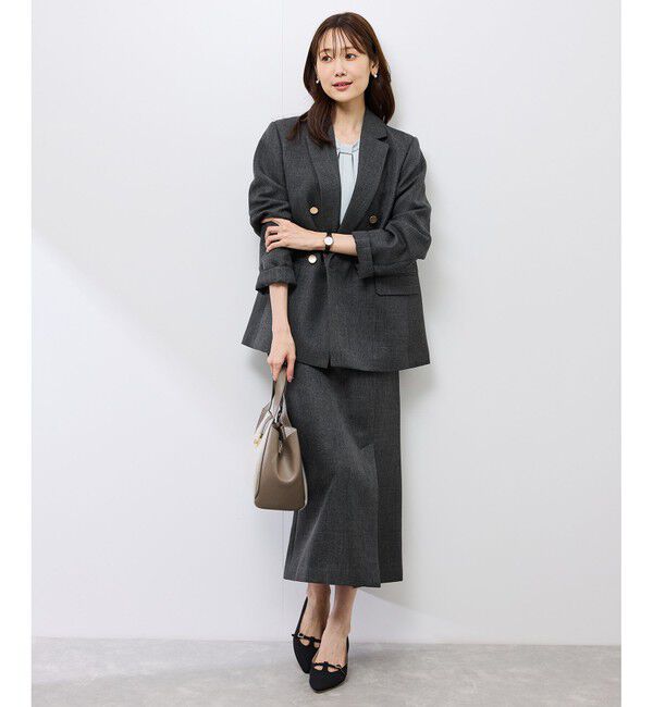 Rope&rsquo;Picnic「スリートーンツイードスカート/セットアップ対応」|スカート|